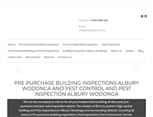 Tablet Screenshot of buildinginspectionspecialists.com.au